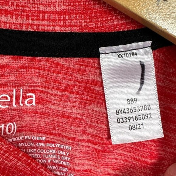 NEW Nordstrom Zella‎ Seamless TShirt Red Couture Melange Boys Size Medium Tee M - Picture 7 of 13